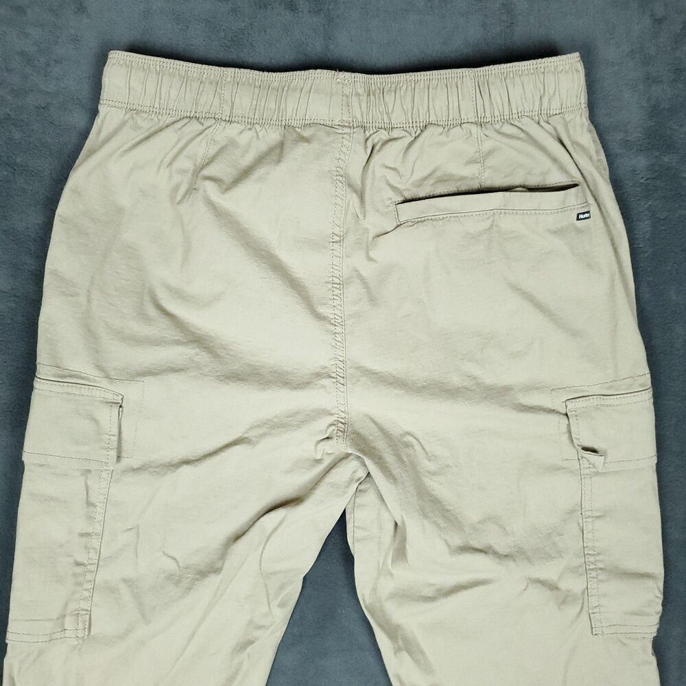 Hurley Cargo Pants Mens Small Jogger Drawstring Elastic Waist Pockets Casual - Picture 11 of 12